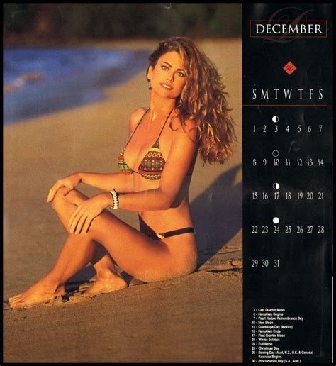 1996 Swimsuit Calendar December Page Kathy Ireland 135 Ebay