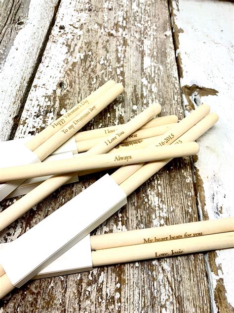 Personalized Drumsticks Engraved Pair Of Drum Sticks Etsy