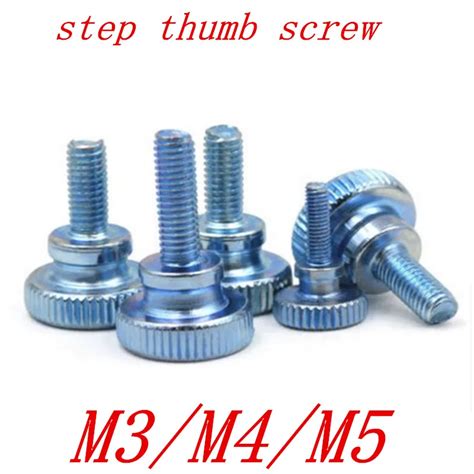 Pcs Gb M M M Knurling Step Flat Head Knurled Thumb Screw Hand