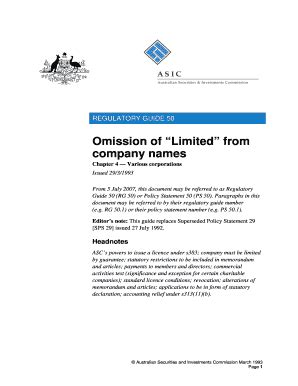 Fillable Online Asic Gov Purpose Common Supplier Registration Form