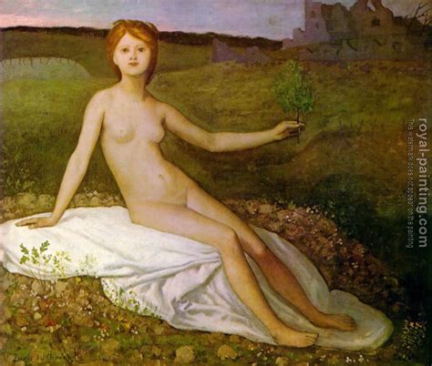 Hope By Pierre Cecile Puvis De Chavannes Oil Painting Reproduction