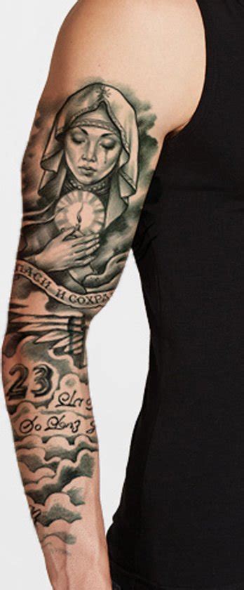 Plak Tattoo Sleeve 295 Tijdelijke Arm Tatoeage 014 Neptattoo Fake