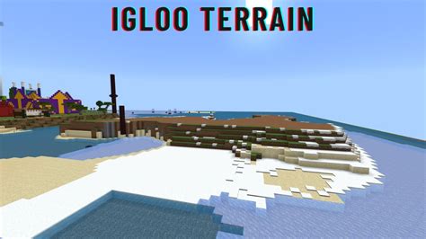 How To Build Stampy S Lovely World Igloo Terrain Part Youtube