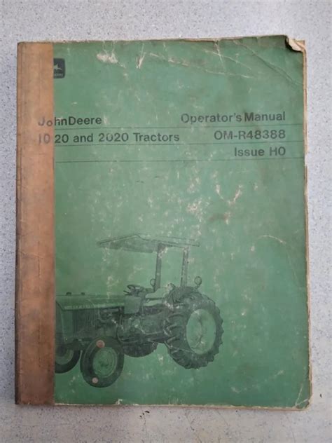 John Deere 1020-2020 Operator's Manual