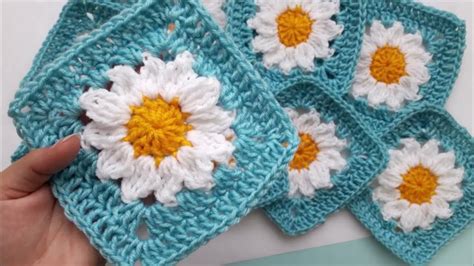 Granny De Flores A Crochet Margaritas Tejidos De Ganchillo