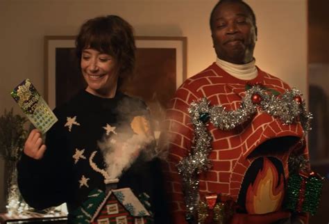 California Lottery Ugly Holiday Sweaters Christmas Commercial