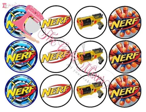 Nerf Cupcake Toppers X12 The Cake Mixer The Cake Mixer