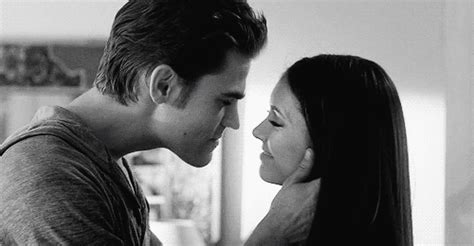 Elena Kiss Love Stefan The Vampire Diaries Tumblr Animated