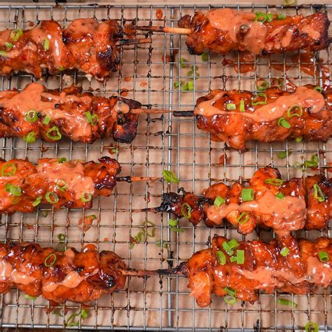 Bang Bang Chicken Skewers Tonis Recipes