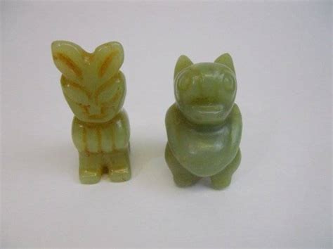 Two Antique Chinese Jade Figures