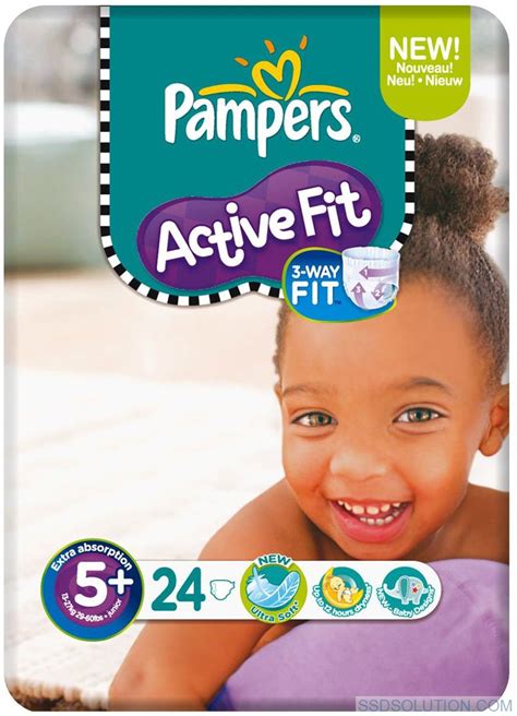 Pampers Active Fit Nappies Size 5 Carry Pack 1 X 24 Nappies [bo