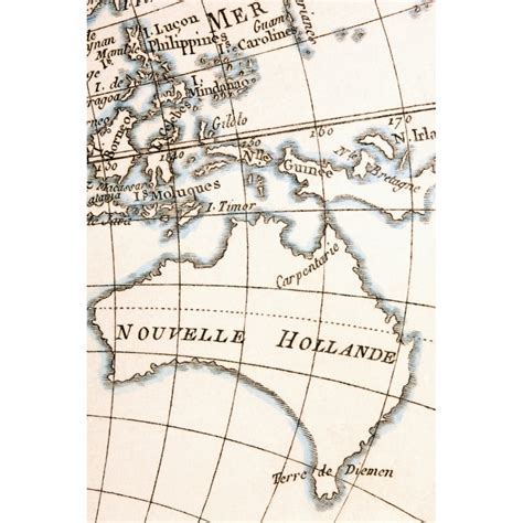 Australia Circa 1760 From Atlas De Toutes Les Parties Connues Du Globe