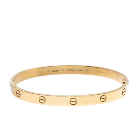 Cartier Love 18K Yellow Gold Bracelet 21 Cartier | The Luxury Closet