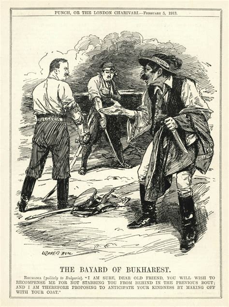 The Bayard Of Bukharest British Cartoon About The 2nd Balkan War