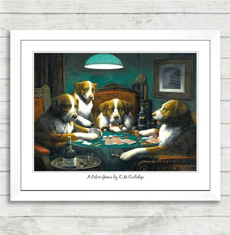 Olidge Dog Playing Cards At Table