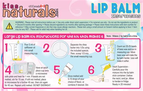 Diy Lip Balm Instructions Kiss Naturals