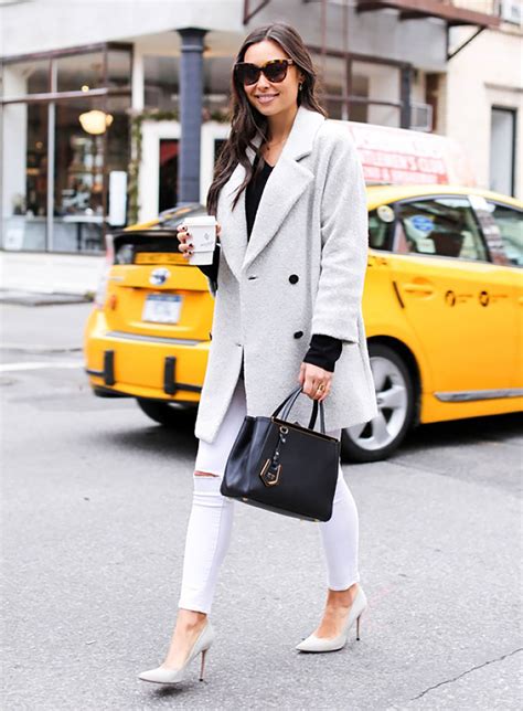 Six Ways To Wear White Jeans In Winter Saturday Six