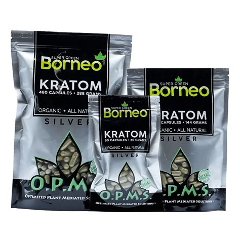 Opms Super Green Borneo Kratom Capsules Paylesskratom