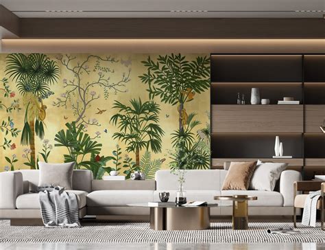 Vivid Safari Wall Mural Bedroom Scenery Wallpaper Tropical - Etsy