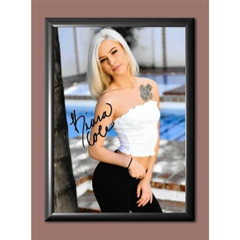 Kiara Cole Adult Model Signed Autographed Poster Photo A X On