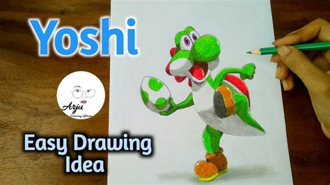 How To Draw Yoshi Easy Step By Step How To Draw Yoshi From Mario Youtube