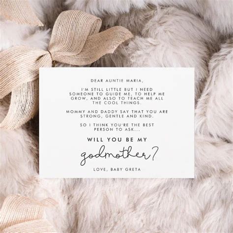 Cute Script Will You Be My Godmother Card Zazzle In 2024 Godmother