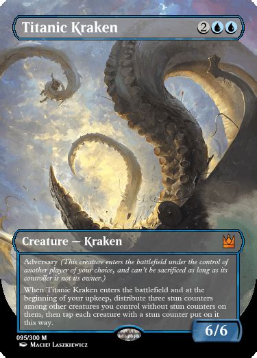 Kraken From Gwent The Witcher Card Game In Mtg Form Rcustommagic