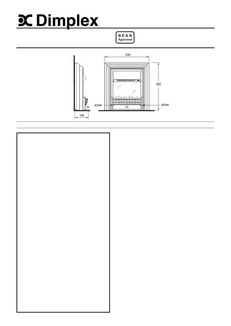 Dimplex Cht20 User Manual