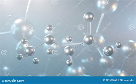 Butyric Acid Molecular Structure 3d Model Molecule Butanoic Acid