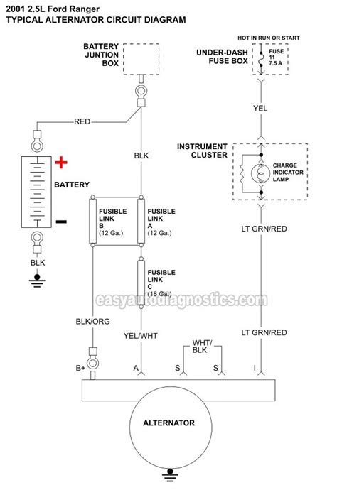 1998 Ford Ranger Alternator Wiring Diagram