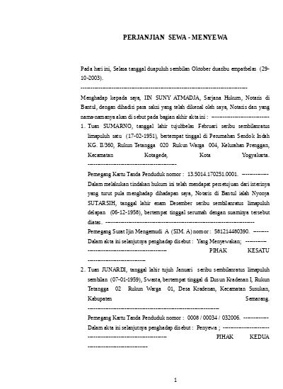 Top Pdf Wanprestasi Dalam Perjanjian Sewa Menyewa Dok