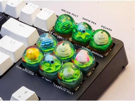 Plants Vs Zombies Keycap Gaming Keycap Artisan Keycap Keycap For Mx