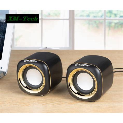 【xmt】ezeey Mini Computer Speakers Stereo Usb Wired Powered For Pc Laptops Smartphone Multimedia