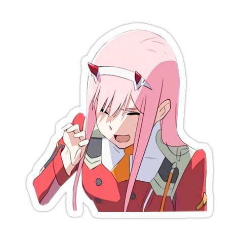 stiker whatsapp zero two - makanan dan buah penurun kolesterol