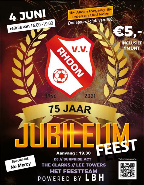 V V Rhoon Jaar Jong Jubileumfeest Vv Rhoon