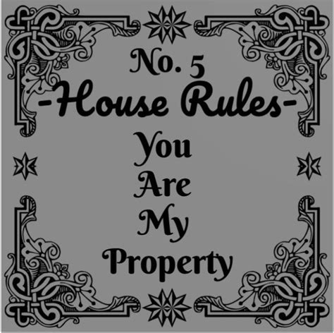 House Rules No. 5 you Are My Property BDSM Art Canvas, BDSM Gift, BDSM ...