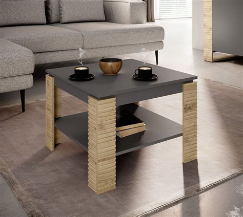 Salontafel Bahama Grijs Eiken 65 Cm ACTIE Meubella