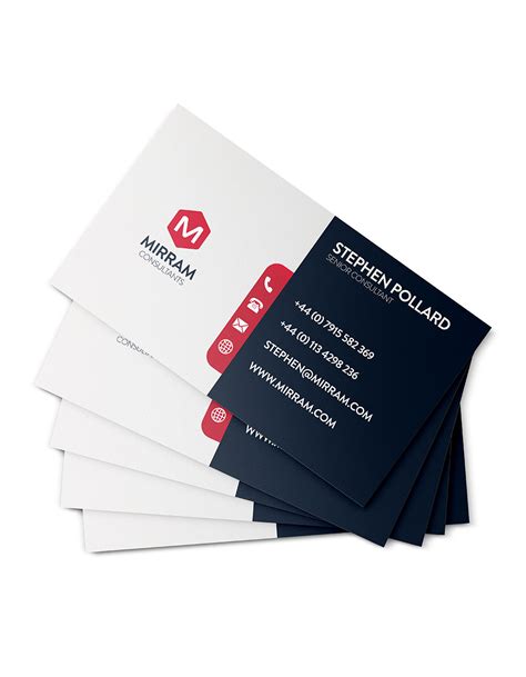 Single Sided Business Card Printing Order Online Aura Print