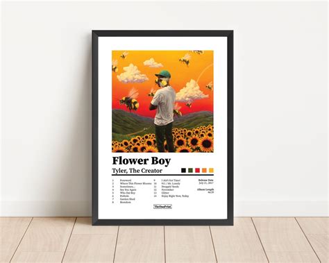 Tyler The Creator Flower Boy Album Cover Poster Hip Hop Music Art