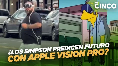 ¿los Simpson Predicen Futuro Con Apple Vision Pro