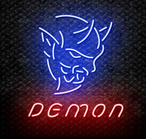 Dodge Challenger Srt Demon Logo Neon Sign For Sale Neonstation