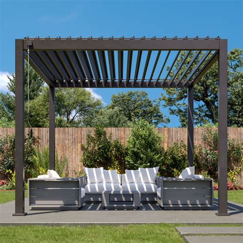 ZT Mirador Series Louvered Aluminum Pergola Rainproof Gazebo With