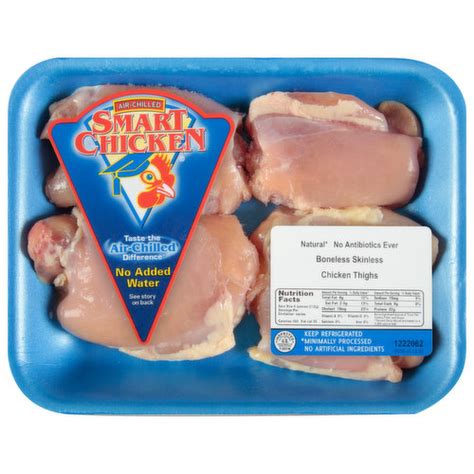 Smart Chicken Chicken Thighs, Boneless Skinless - Super 1 Foods