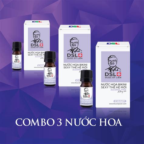 Combo 3 Chai Nước Hoa Bikini Sexy Thế Hệ Mới 10g Dsl