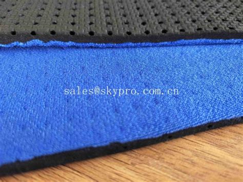 China Perforated Elastic Sbr Neoprene Sheet Airprene Fabric With Fabric