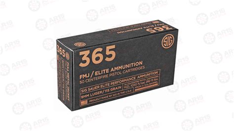 Sig Ammo 9mm 115gr Fmj Ar 15 Safe Space