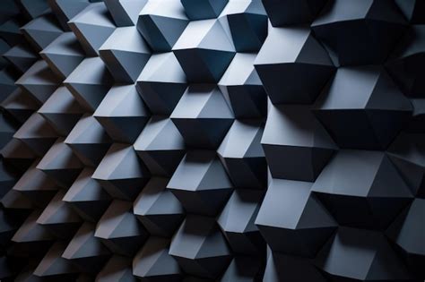 Premium AI Image | Clusters of soundproof foam panels on a studio wall