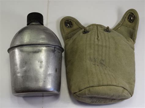 Gd Original Ww2 Us Army Issue Water Bottle And Cover World War Wonders