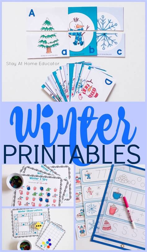 Winter Printables For Preschoolers Looking For Some Printable Activities To Add To Your