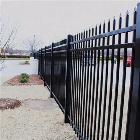 Powder Coated Metal Fence Steel Palisade Fence Designs Dk Anju